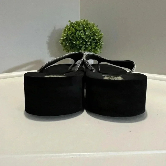 Yellow Box Platform Jewelled Flip Flop - Picture 8 of 10